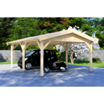 Carport 300x600 cm zadeldak - Van Kooten