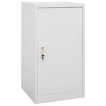 vidaXL Zadelkast 53x53x140 cm staal zwart