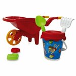 Zandbakkenset met kruiwagen rood 6-delig