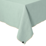 Haomy - tafelkleed Corte - linnenblend - zeegroen - 300 x 160 cm