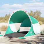 VidaXL Strandtent 3-persoons waterdicht snelontgrendeling zeegroen