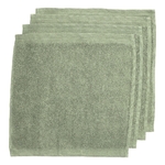 Gastendoekje van bio-katoen, 4 stuks, zeegroen, 30 x 30 cm