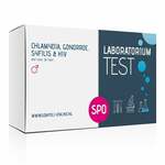 SOApoli Combitest Syfilis, HIV, Chlamydia En Gonorroe Test - Professionele Laboratorium Test Test voor urine (mannen)