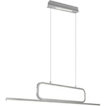 Moderne Hanglamp Macau - Metaal - Zilver
