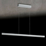 Led Hanglamp - Trion Rondy - 37w - Warm Wit 3000k - Dimbaar - Rechthoek - Mat Zilver - Aluminium