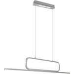 hanglamp VT-40-1 40W 3000K 2800lm 100 cm staal zilver