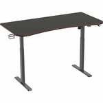 Bureaublad zit/sta bureau Homeworx - mangohout - 160x80 cm - Leen Bakker