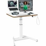 Zit-sta bureau module Extra Large - Verstelbare computertafel - Zwart