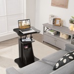Zit sta bureau Agenda B160xH67-87xD80 cm in lichtgrijs met zilver