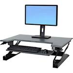 Zit sta werkplek - monitorbeugel met toetsenbord lade - werkstation