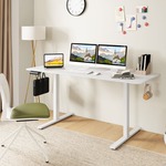 Infinity Goods Zit Sta Bureau - Elektrisch Verstelbaar In Hoogte - 120 x 60 CM - Zwart