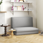 HOMCOM 2-in-1 opvouwbare relaxfauteuil, multifunctioneel, gastenmatras, deelbaar ontwerp, 120 cm breed, ruimtebesparend, beige | Aosom.nl
