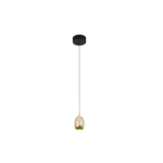 LED Hanglamp - Trion Salana - 34W - Warm Wit 3000K - Dimbaar - Rechthoek - Mat Zwart/Goud - Aluminium