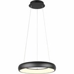 LED Railverlichting - Hanglamp - Trion Dual Parola Up and Down - 2 Fase - 29W - Warm Wit 3000K - Dimbaar - Rechthoek - Mat Zwart - Aluminium