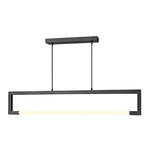 LED Hanglamp - Trion Katra - 38W - Warm Wit 3000K - Dimbaar - Rond - Mat Zwart - Aluminium