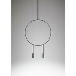 Led Hanglamp - Hangverlichting - Trion Oaky - 52w - Warm Wit 3000k - Dimbaar - Rond - Mat Zwart - Aluminium
