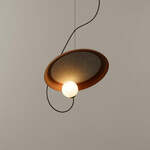 LED Hanglamp - Trion Coral - 33W - Warm Wit 3000K - Dimbaar - Rond - Mat Zwart - Aluminium