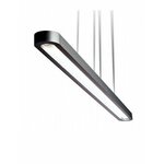 LED Hanglamp - Trion Salerna - 35W - Warm Wit 3000K - Dimbaar - Rechthoek - Mat Zwart - Aluminium