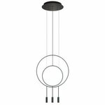 Masiero - Cupole Ang 3 Hanglamp zwart