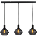 Giga Meubel - Hanglamp Zwart Metaal - 6-Lichts - 6 kg - 42x120x150cm