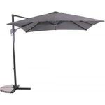 Zweefparasol Virgo 350 cm met volan ecru