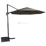 Zweefparasol Virgo 350 cm met volan taupe