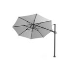 Taurus Zweefparasol grijs 350 cm ronde parasol