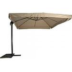 Zweefparasol Virgo 350 cm wit frame zand