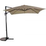 Zweefparasol Virgo 300 x 300 cm antraciet frame grijs