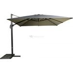Zweefparasol Virgo 300 x 300 cm wit frame zand