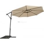 Zweefparasol Virgo 300 x 300 cm wit frame zand