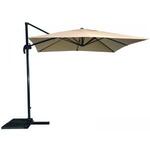 Platinum Voyager zweefparasol T1 2.5x2.5 m. - Antraciet + voet en hoes